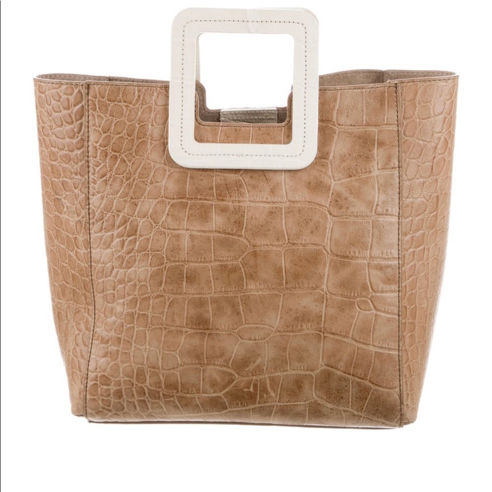 RETAIL: $295!
Staud Shirley Leather Bag Camel Croc